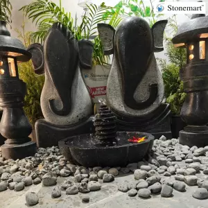 3 Feet Modern Abstract Ganesha Sculpture In Two Variations