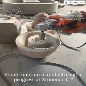 Manufacturing Natural Stone Table Top Water Feature