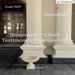 Client Testimonial Of Stone Planters From Government Of Assam, Guwahati