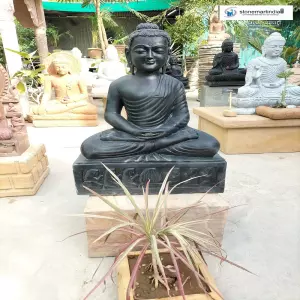 2 Feet Meditation Mudra Marble Buddha Statue