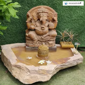 Sandstone Ganesha Fountain