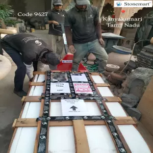 5 Feet Granite Panel Fountain Packed For Shipment To Kanyakumari, Tamil Nadu