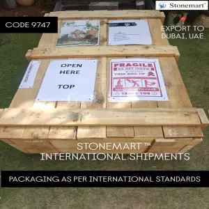 Modern Abstract Granite Ganesha Sculpture Packed And Exported To Dubai, Uae