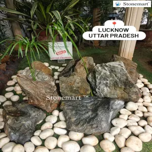 Sold To Lucknow, Uttar Pradesh - Stone Boulders For Modern Gardens, Landscapes And Hardscapes