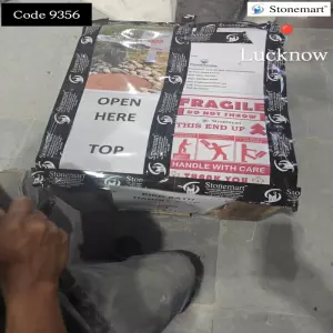 Stone Bird Bath Fountain Packed For Shipment To Lucknow, Uttar Pradesh
