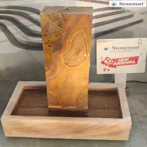 Stunning 3 Feet Modern Stone Fountain For Extraordinary Interiors And Exteriors
