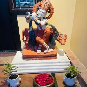 Client Testimonial For Lord Krishna Statue With Marble Stair Stepping From Jhansi, Up