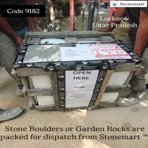 Rock Boulders Packed For Shipment To Lucknow, Uttar Pradesh