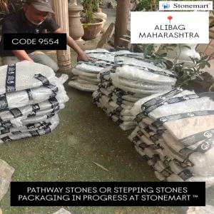 Packing Garden Stepping Stones For Shipping To Alibag, Maharashtra