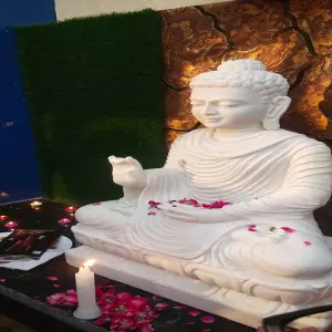 Client Testimonial From Chhattisgarh - 3 Feet Abhaya Mudra Marble Buddha Idol