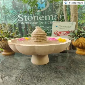 Sold To Pune, Maharashtra 24 Inch, 60 Kg Sandstone Urli Fountain
