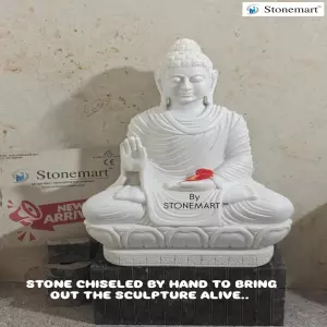 Sold To Zirakpur, Punjab - 2 Feet Blessing Buddha Statue For Foyer Area Or Home Entrance