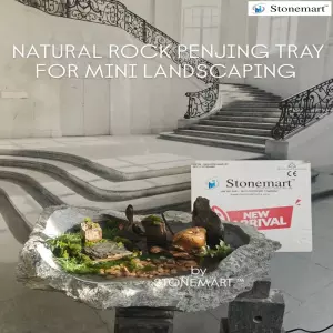 Sold To Alibag, Maharashtra - Stone Penjing Tray For Mini Landscaping Perfect For Both Indoor And Outdoor