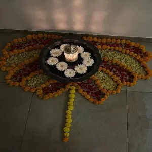 Client Testimonial Of Granite Flower Urli From Pune, Maharashtra
