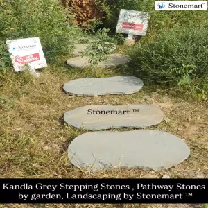 Kandla Grey Stepping Stones For Pathway Or Walkway Perfect For Gardens, Landscaping, And Hardscaping