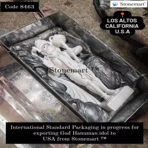Packaging As Per International Standards For Exporting Lord Hanuman Idol To Los Altos, California, Usa