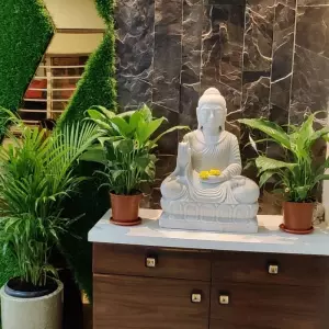 Client Testimonial Of 2 Feet Marble Buddha Statue From Hyderabad, Telangana