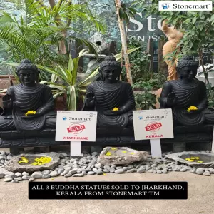 Sold To Ranchi, Thrissur, Thiruvananthapuram - Black Buddha Statues For Home And Garden