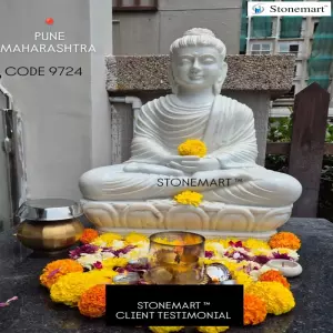 Client Testimonial Of 2 Feet Meditating Buddha Statue From Pune, Maharashtra