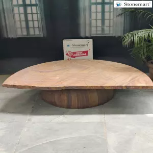 Hand Carved Natural Stone Modern Seating Or Bench For Luxury Interiors And Exteriors