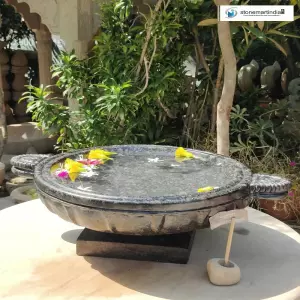 28 Inch Granite Urli With Stand