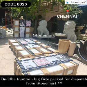 Buddha Fountain Packaging For Dispatch To Chennai, Tamil Nadu
