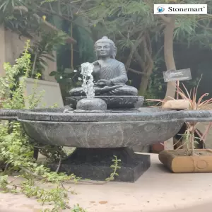 12 Inch Buddha With 28 Inch Water Feature