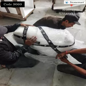 Packing 30 Inch Black Marble Carved Elephant Statue For Shipping To Rudrapur, Uttarakhand