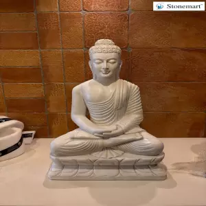 Client Testimonial Of 36 Inch Marble Buddha Statue From Guwahati, Assam