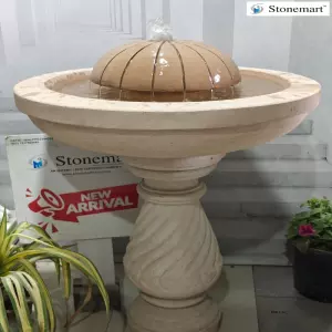 Stunning Natural Stone Water Fountain For Home, Garden, And Balcony