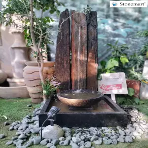 Peacock Stone Water Fountain For Modern Outdoor Decor