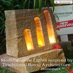 Modern Garden Stone Lights Inspired By Traditional Royal Architecture