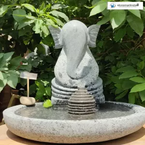 Granite Ganesha Water Fountain For Garden