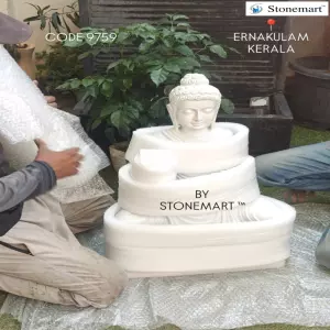 Packing 2 Feet Marble Buddha Sculpture With Delivery In Ernakulam, Kerala