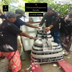 Packing 3 Feet Buddha Statue For Shipment To Thiruvananthapuram, Kerala