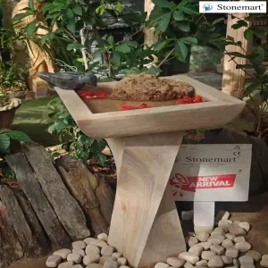 Available - Stone Birdbath For Garden