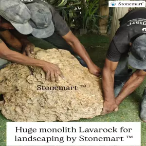 3 Feet, 300 Kg Big Monolith Lava Rock For Farmhouses, Resorts, Hotels, Hospitals, Villas