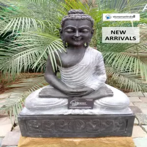 Sold 2 Feet Dhyana Mudra Dual Finish Buddha Statue - Stonemart