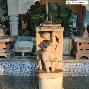 Ancient Devadasi Sculpture For Garden And Poolside Decor