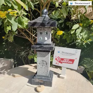 40 Inch Granite Pagoda Lantern In Dual Color