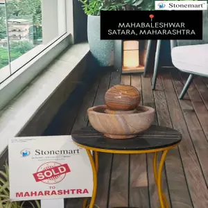 Sold To Mahabaleshwar, Satara, Maharashtra - Light Weight, Beautiful Modern Table Top Water Fountain