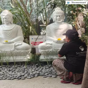 Available - 4 Feet Buddha Statues For Home And Garden In Abhaya Mudra And Dhyana Mudra