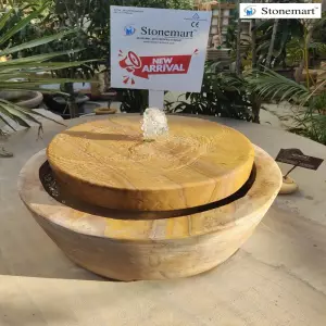 Sold Contemporary Natural Stone Water Feature