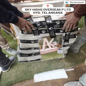 Packing Natural Stone Signage For Shipping To Hyderabad, Telangana