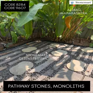 Client Testimonial Of Stone Pathway From Alibag, Maharashtra