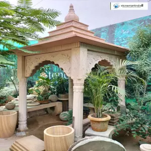 12 Feet Stone Gazebo