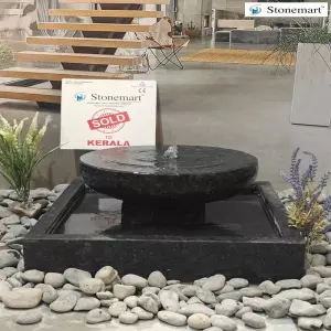 Ordered From Dubai, Uae For Thrissur, Kerala - Modern Granite Water Fountain For Stunning Interior Decor