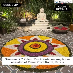 Client Testimonial Of Buddha Idol, Urli Fountain, Turtle, Pagoda Lantern, Pedestal, Pebbles And Boulder From Kochi, Kerala