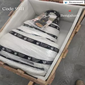 Packing 3 Feet Black Marble Buddha Statue For Shipping To Bengaluru, Karnataka