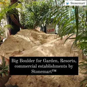 5 Feet, Approx 1 Ton Big Stone Boulder - The Mountain Beauty For Landscaping, Farmhouse, Resort, Hotel